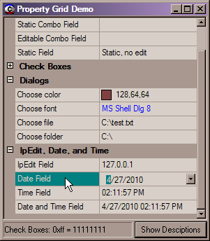 Demo screenshot