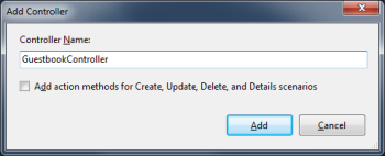 Add Guestbook Controller