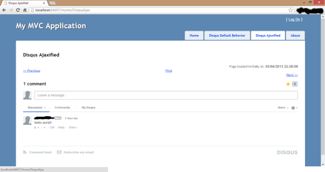 After First link is clicked