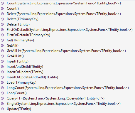 Repository interface
