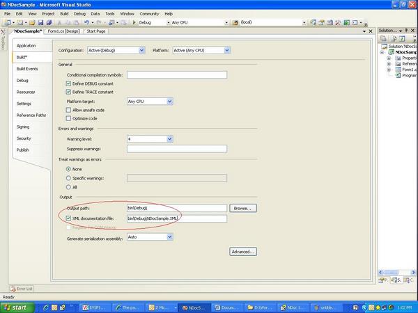 Build Config Screen