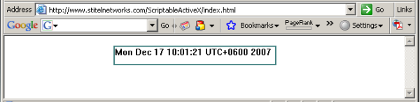 Scriptable ActiveX Control