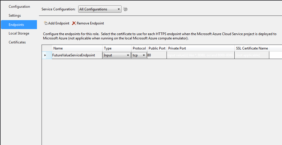 endPoint Tab After Entry