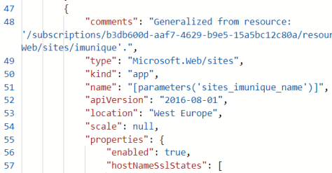 ARM templates in Azure