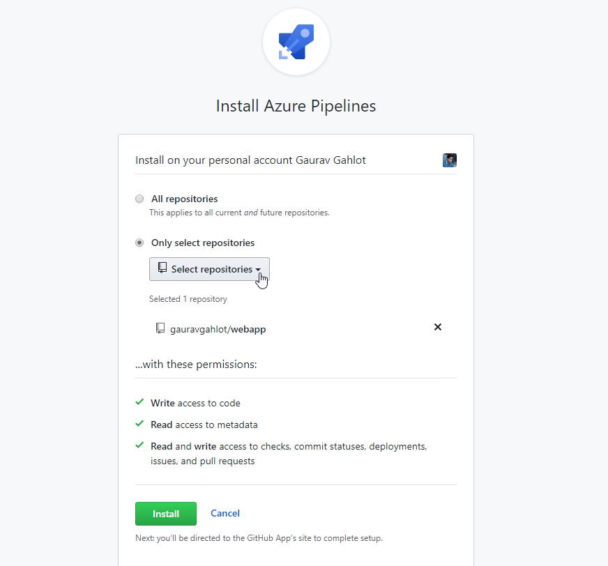 Install Azure Pipelines
