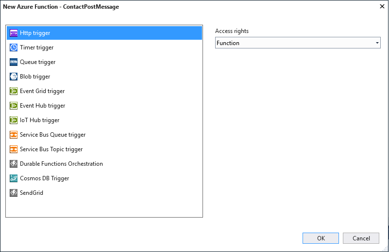 Create from Function Create from Function