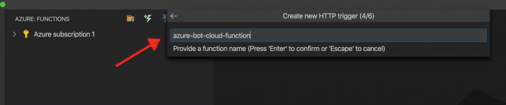 Enter the name of the function