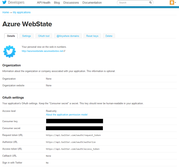 Twitter Developer services