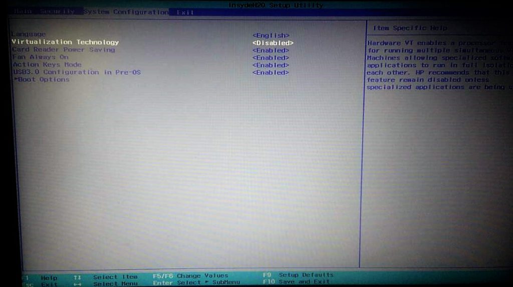BIOS Settings