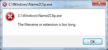Command line is too long