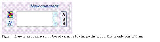 Text Box:  Fig.8	There is an infinitive number of variants to change the group; this is only one of them.
