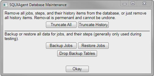 DB Maintenance form