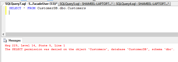 Permission denied