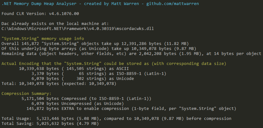 HeapStringAnalyser - String Info