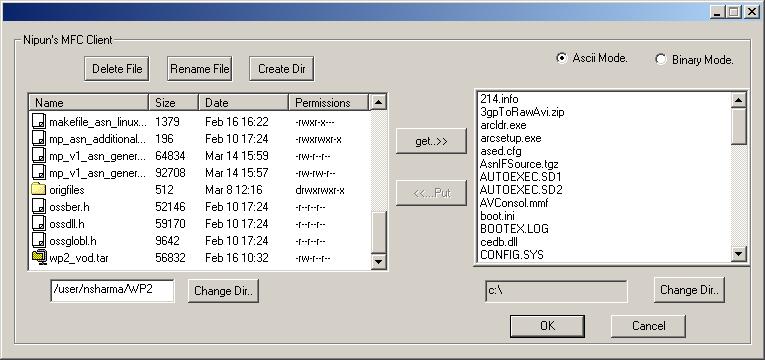 Sample screenshot
