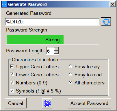 Generate Password