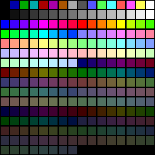 Default VGA Palette