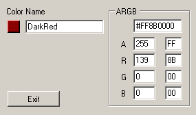 Known Color Selected