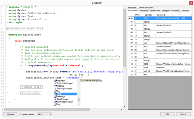Injecting C#