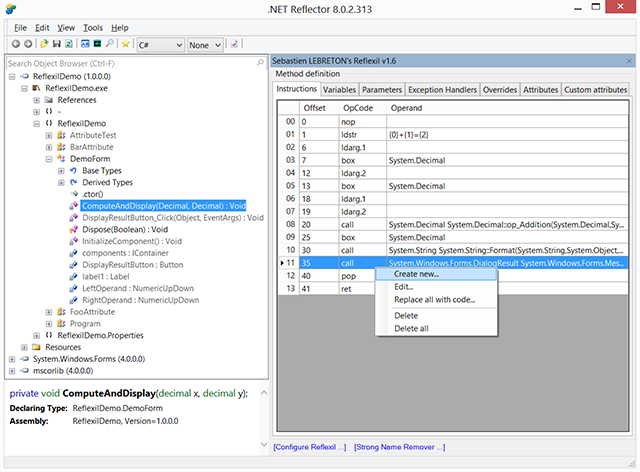 Method editor