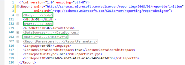 Customizable Elements of an RDL file