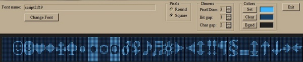 header of Font Viewer window