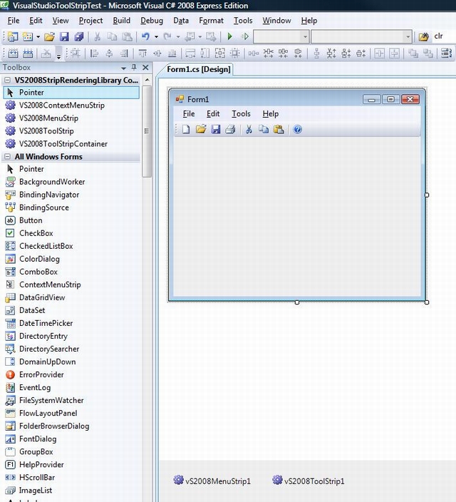 VS2008ToolStrip/VisualStudioToolStrip_formDesign.jpg