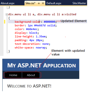 Attribute tab