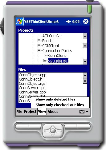 View Menu showing various view options