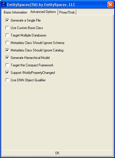 MyGeneration - ES Generated Master Template #2